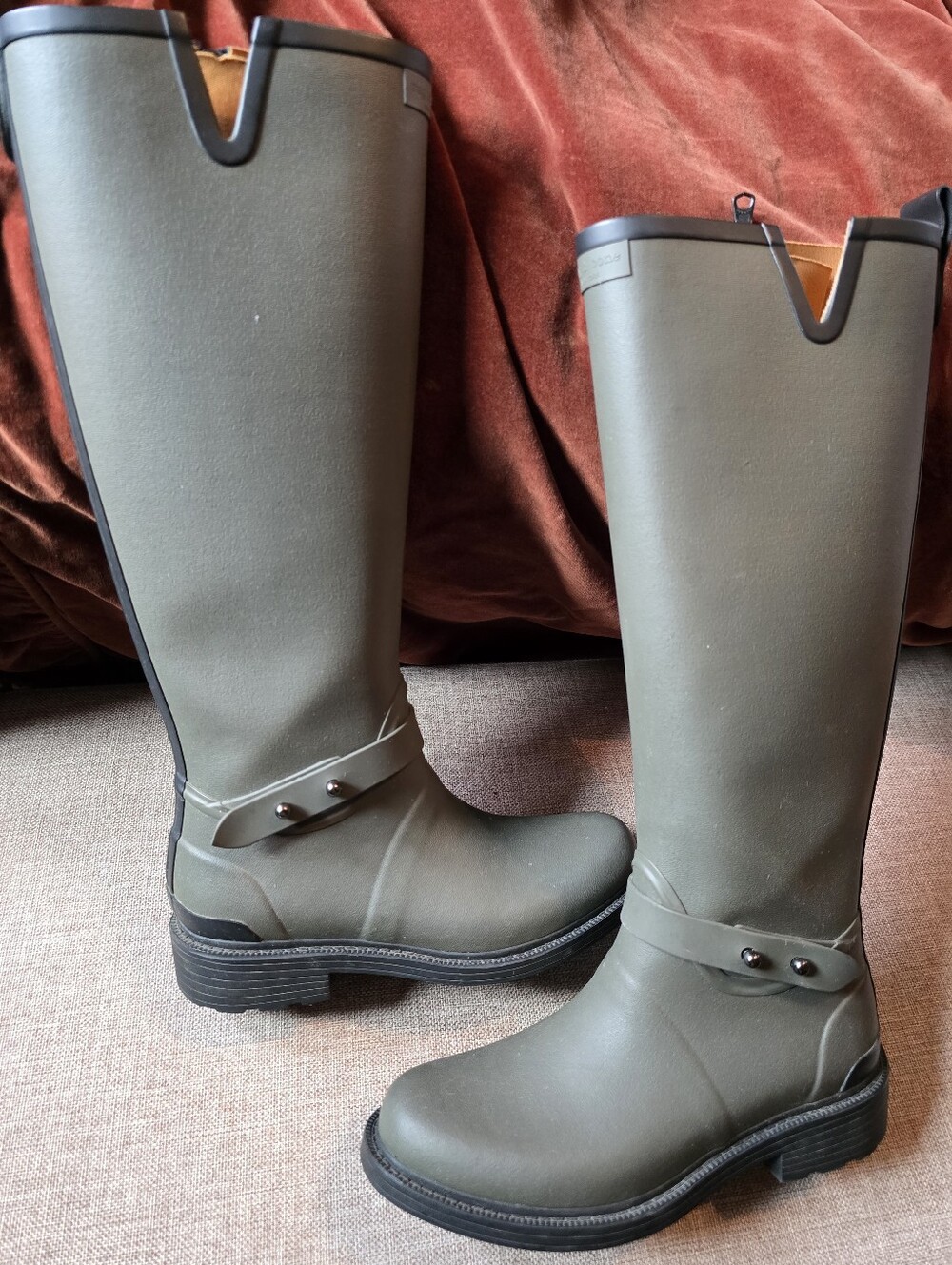 Rag & Bone Green Riding Rain Boots Size 36